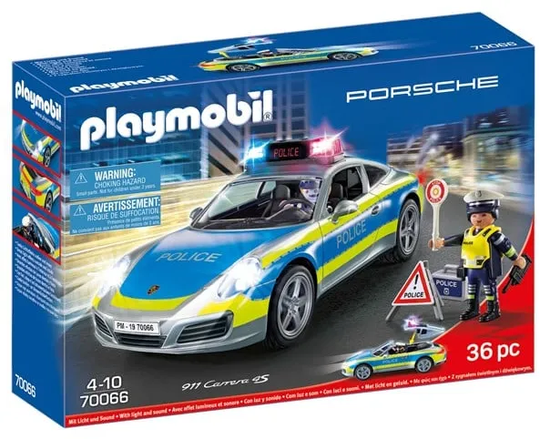 Playmobil Porsche - Porsche 911 Carrera 4S Policja - Biały