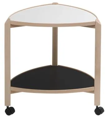Thomsen Furniture Visit stolik na kółkach - buk/melamina - naturalny buk - 55x50x50 cm