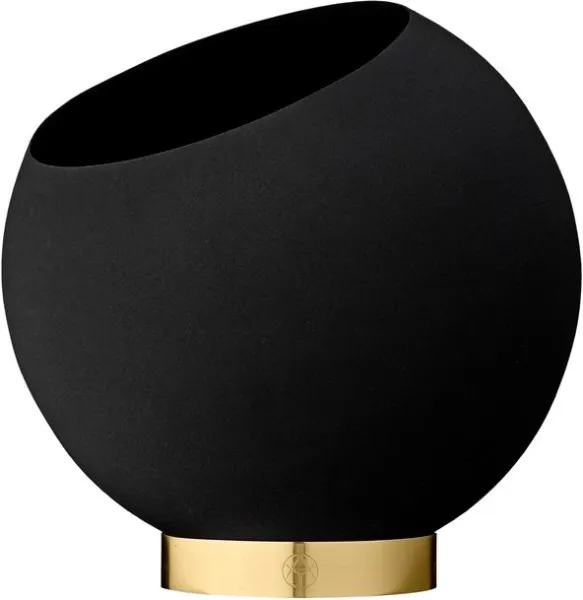 AYTM GLOBE Doniczka Czarna Ø21 cm