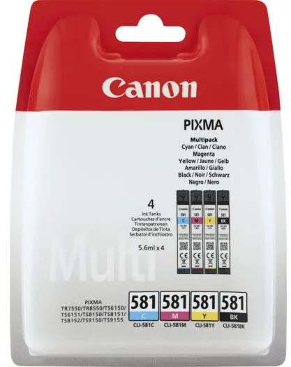 Canon CLI-581 Multi Pack wkłady atramentowe wielokolorowe