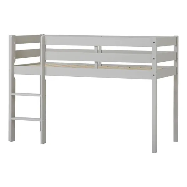 Hoppekids ECO Comfort półwysokie łóżko 90x200 cm - Dove Grey