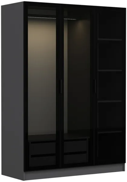 FUNZI LIVING antracytowy czarny - 2271 Garderoba