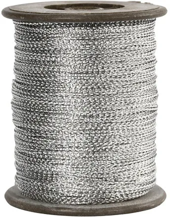 Drut, srebrny, grubość 0,5 mm, 100 m/ 1 rolka.
