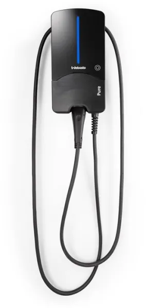 Webasto Pure Stacja ładowania 22 kW Type 2 Black Edition z kablem 4,5 m - Zintegrowane zabezpieczenie różnicowoprądowe typu B