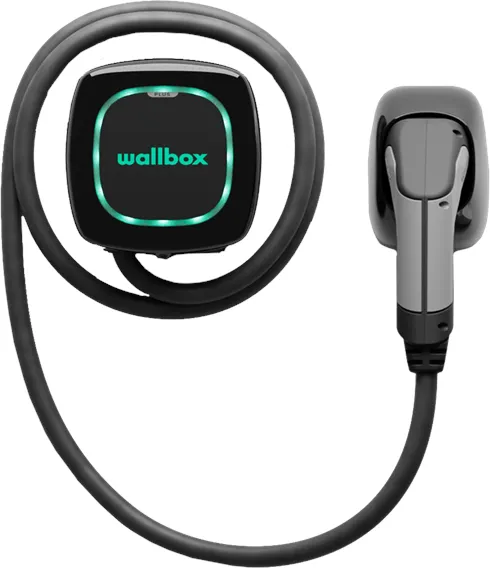 Wallbox Pulsar Plus stacja ładująca z Wi-Fi, 22 kW, 5 metrów, Typ 2, czarna