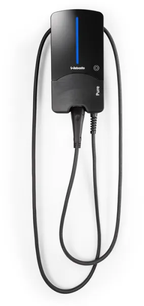 Webasto Pure Stacja ładowania 22 kW Type 2 Black Edition z kablem 7 m - Zintegrowany wyłącznik różnicowoprądowy typu B