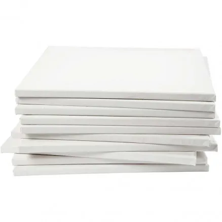 Płótno malarskie, białe, głębokość 1,6 cm, rozmiar 40x40 cm, 280 g, 40 szt./1 op.
