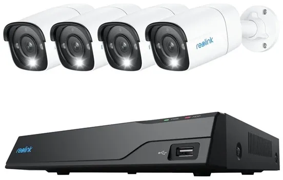 REOLINK NVS8-12MB4 - NVR + Kamera(y) - przewodowe (Ethernet 10Base-T/100Base-T) - PoE zasilane prądem zmiennym