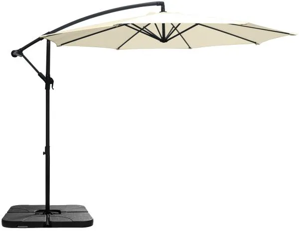 Parasol wiszący beżowy 3m