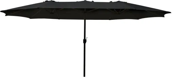 Twin parasol czarny 270x460cm
