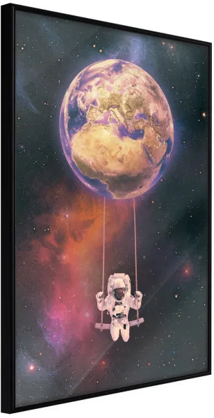 ARTGEIST Plakat z ramą - The Whole World is a Playground Złoty 30x45