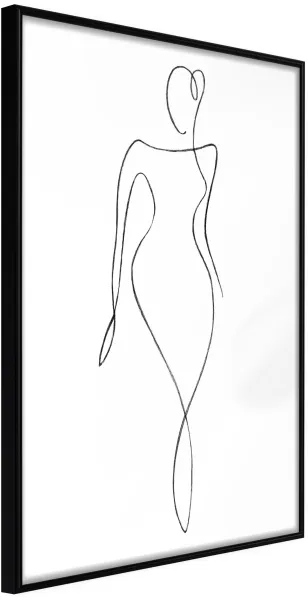 ARTGEIST Plakat z ramą - Impeccable Figure Złoty 40x60