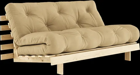 Karup Design Roots Sofa rozkładana z materacem 160x200 758 Wheat Beige/Sosna
