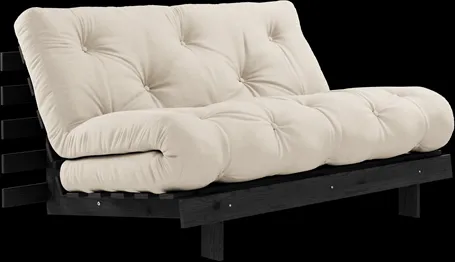 Karup Design Roots Sofa rozkładana z materacem Roots 140x200 Beżowy/Czarny lakier