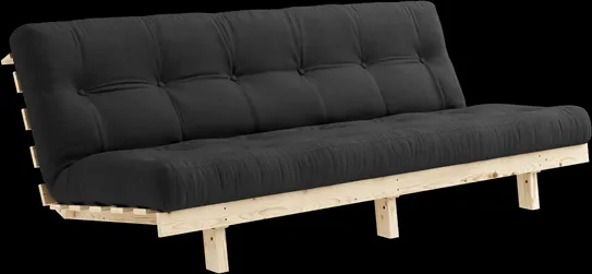 Karup Design Lean Sofa z materacem Alpha 130x200 Ciemnoszary/Surowy