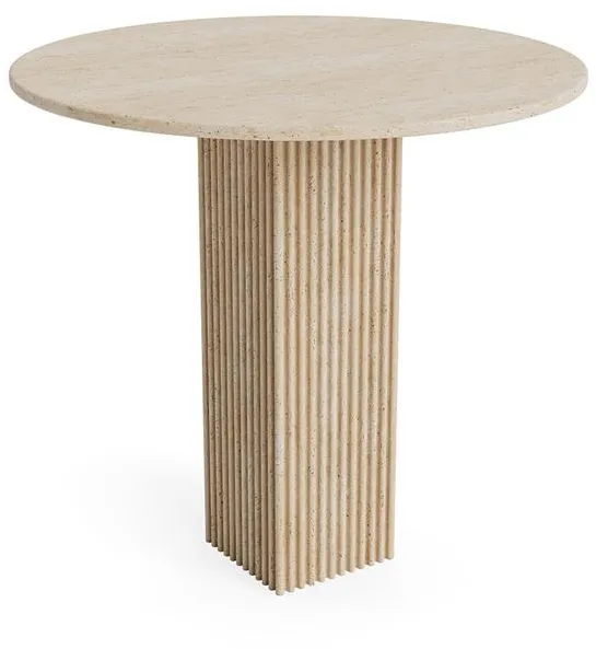 NORR11 SoHo Stół jadalny Ø80 Travertine