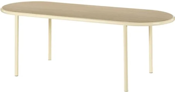 Valerie Objects Wooden Stół jadalny Owalny Kość słoniowa/Dąb