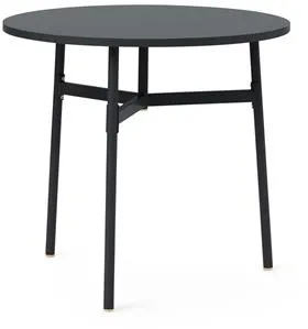 Normann Copenhagen Union Stół Czarny Ø80 X H74,5 cm