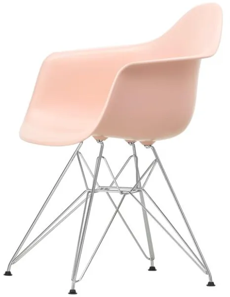 Vitra Eames Plastic DAR Krzesło do jadalni RE Pale Rose/Chrom