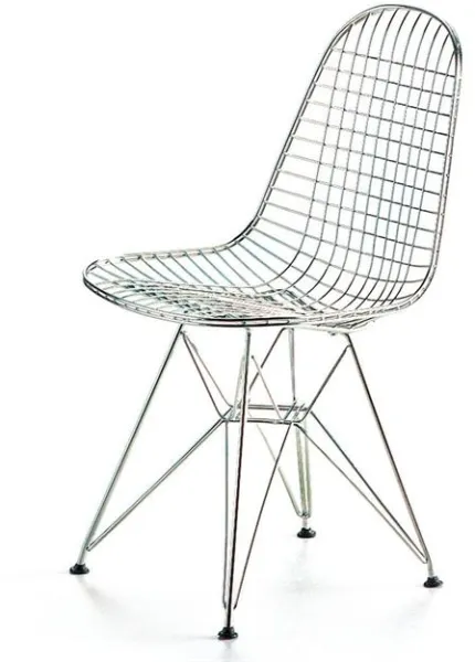 Vitra Wire DKR Krzesło do jadalni Chrom