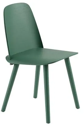 Muuto Nerd Krzesło do jadalni Zielone