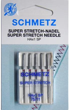 Schmetz Igły do maszyn do szycia Super Stretch HAx1SP Rozm. 75 - 5 szt.
