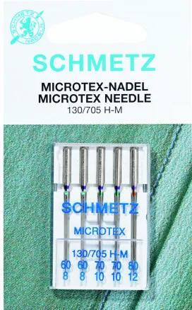Schmetz Igły do maszyn do szycia Microtex 130/705 H-M Rozm. 70 - 5 szt.