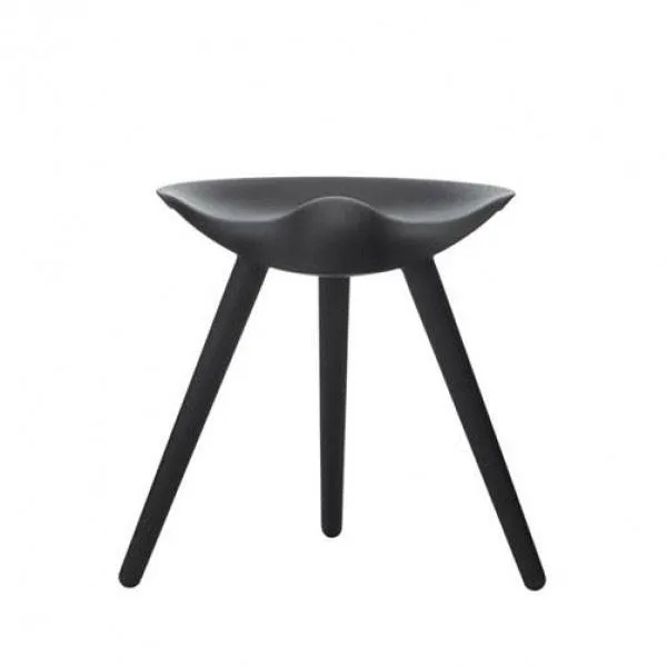 Taboret Audo Copenhagen ML42 48 cm - Czarny bejcowany buk