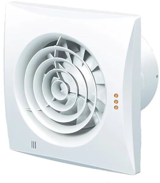 Duka wentylator Pro 32TH Sterowany wilgotnością i czasem, Ø125 mm, biały