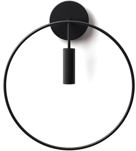 Estiluz Revolta Lampa ścienna Czarna